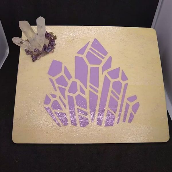 Purple Crystal Trinket Tray