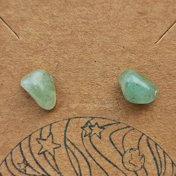 Green Aventurine Chip Earrings